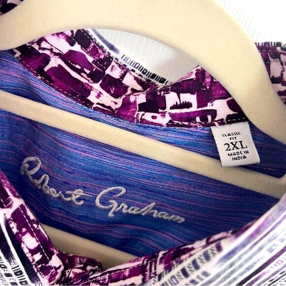 ROBERT GRAHAM MEN’S BUTTON DOWN SHIRT XXL - Picture 3 of 3